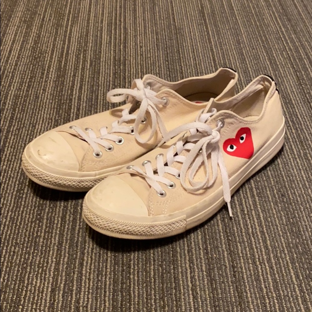 Converse x CDG low sz 11 whole heart